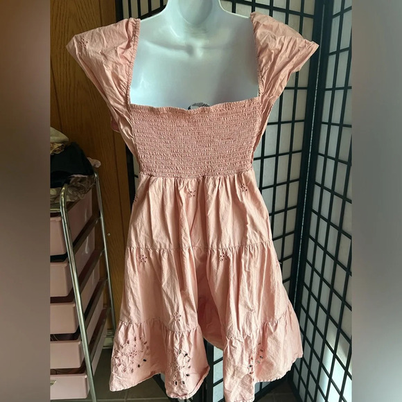 Zara Embroidered Flutter Sleeve Dress size XS in excellent condition - Picture 8 of 9